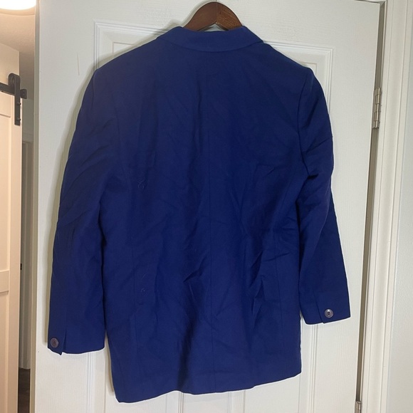 Pendleton vintage Virgin Wool blazer in blue - size 12 - Picture 2 of 4